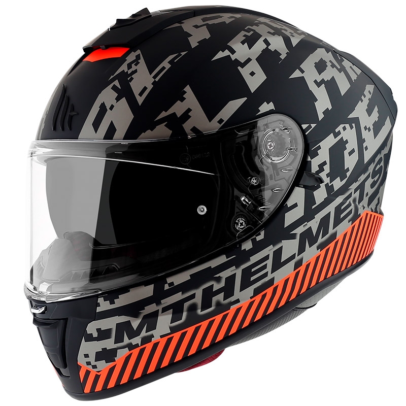 MT Blade 2 SV Check Black-Grey-Orange Casca de motocicletă integrală MT Blade 2 SV Check Black-Grey-Orange Vânzare lichidare
