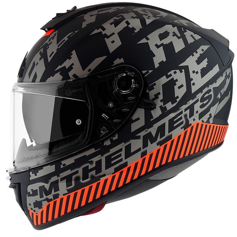 MT Blade 2 SV Check Black-Grey-Orange Casca de motocicletă integrală MT Blade 2 SV Check Black-Grey-Orange Vânzare lichidare