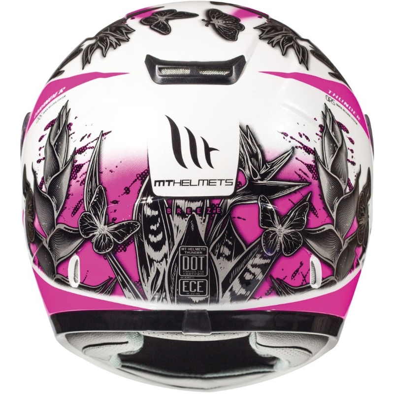 Cască integrală MT Thunder Infantil Breeze alb-negru-roz