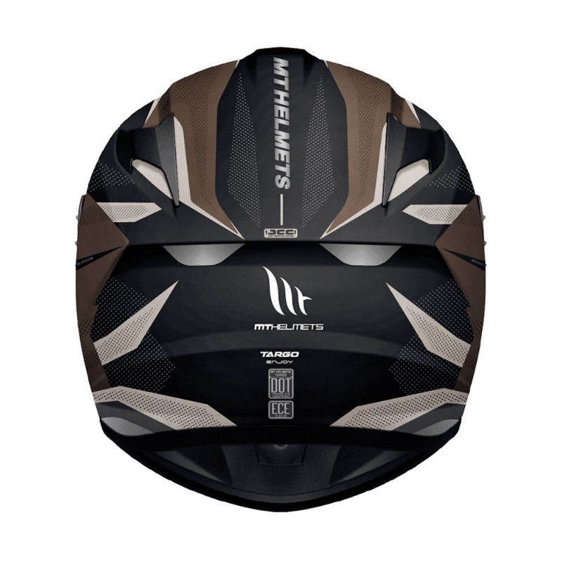 Cască de motociclist integrală MT Targo Enjoy negru-maroniu MT Targo Enjoy