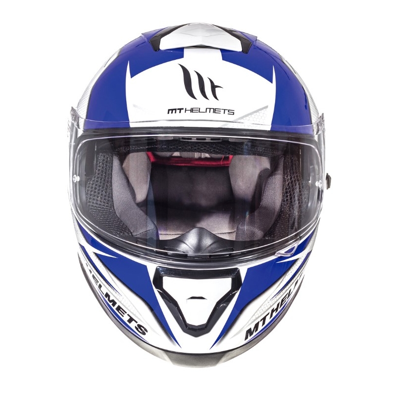 MT Thunder 3 Efectul 3 casca de motocicletă integrală albastru și alb