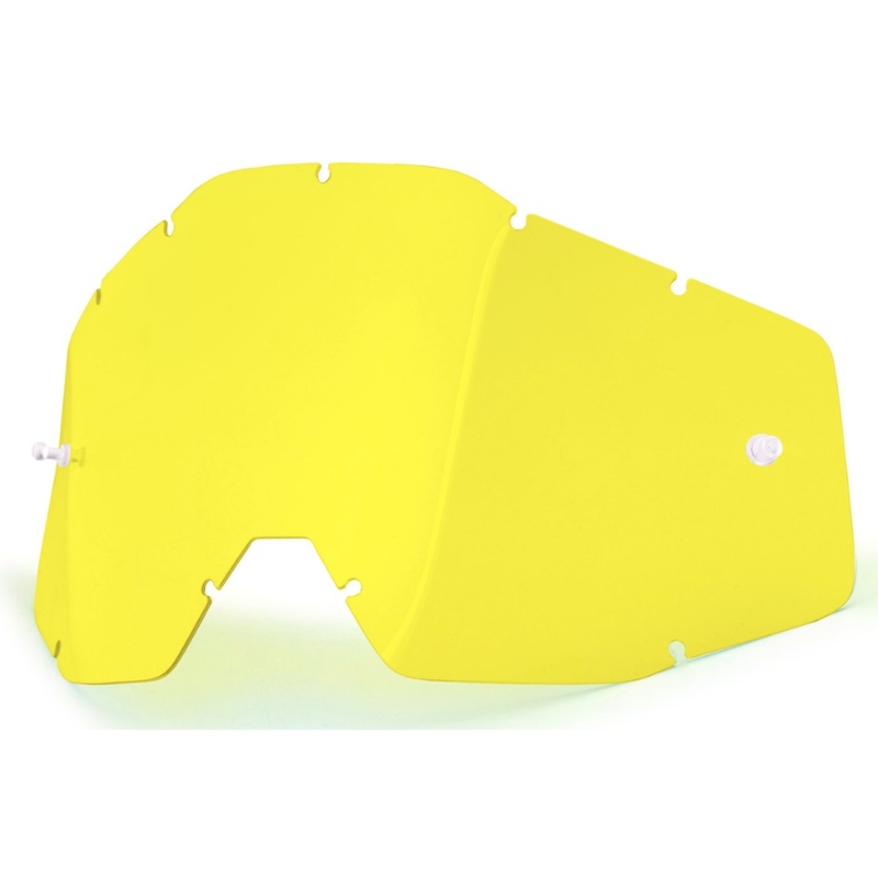 Plexi galben pentru ochelari de motocross 100% Racecraft/Accuri/Strata