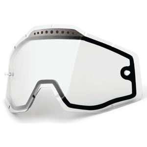 Dublu plexi transparent pentru ochelari de motocross 100% Racecraft/Accuri/Strata