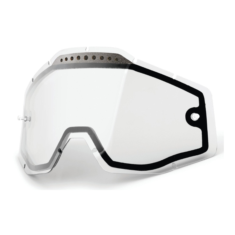 Dublu plexi transparent pentru ochelari de motocross 100% Racecraft/Accuri/Strata