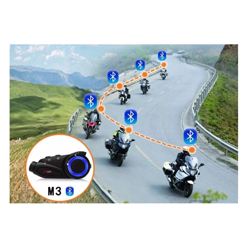 Interfon Bluetooth MaxTo M3 cu cameră SONY FULL HD