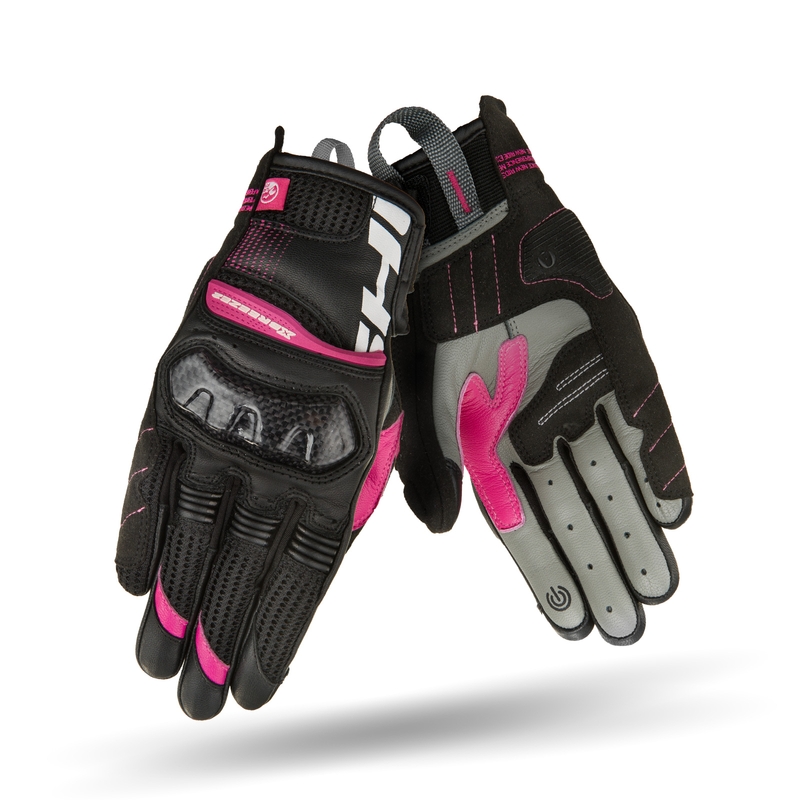 Mănuși de motocicletă Shima X-Breeze 2 Black and Pink pentru femei