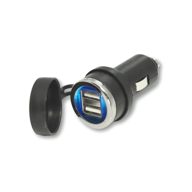 Adaptor USB dublu cu iluminare din spate, rezistent la apă R-TECH