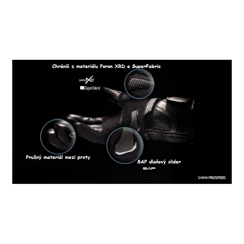 Mănuși pentru bărbați Shima Prospeed negru lichidare