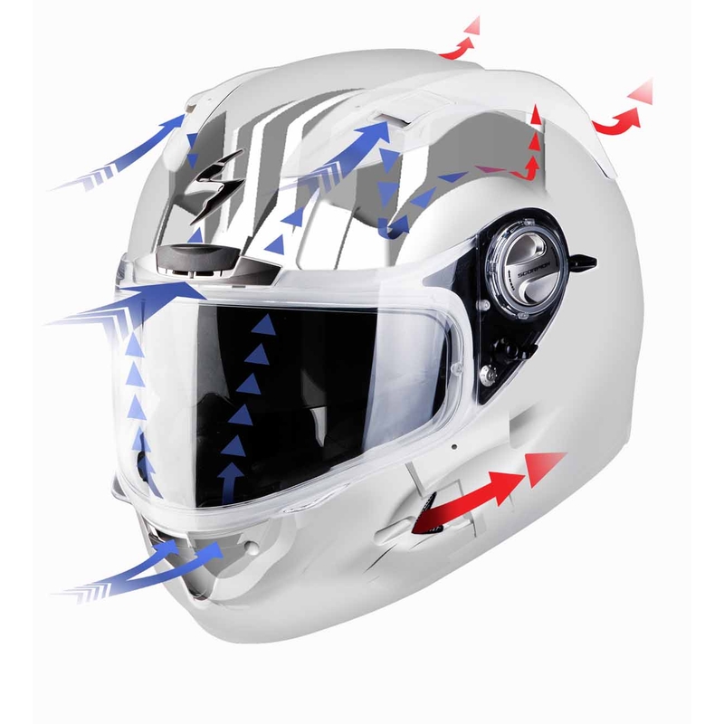 Cască integrală pentru moto Scorpion EXO-1000 air negru lucios lichidare