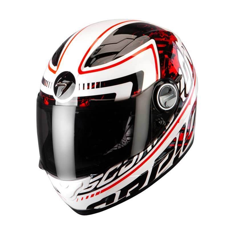 Cască de motocicletă integrală Scorpion EXO-500 AIR alb-roșu