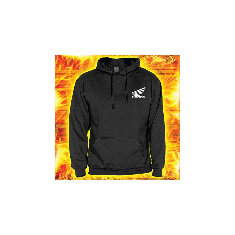 Hanorac motiv Honda negru cu glugă