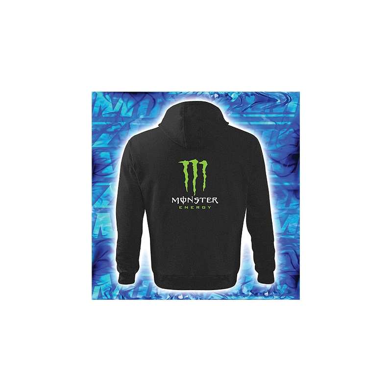 Hanorac cu motiv Monster energy cu glugă