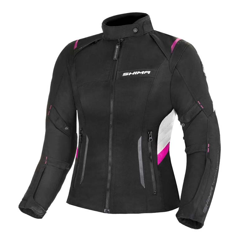 Jacheta de motocicletă Shima Rush Black-Grey-Pink pentru femei lichidare