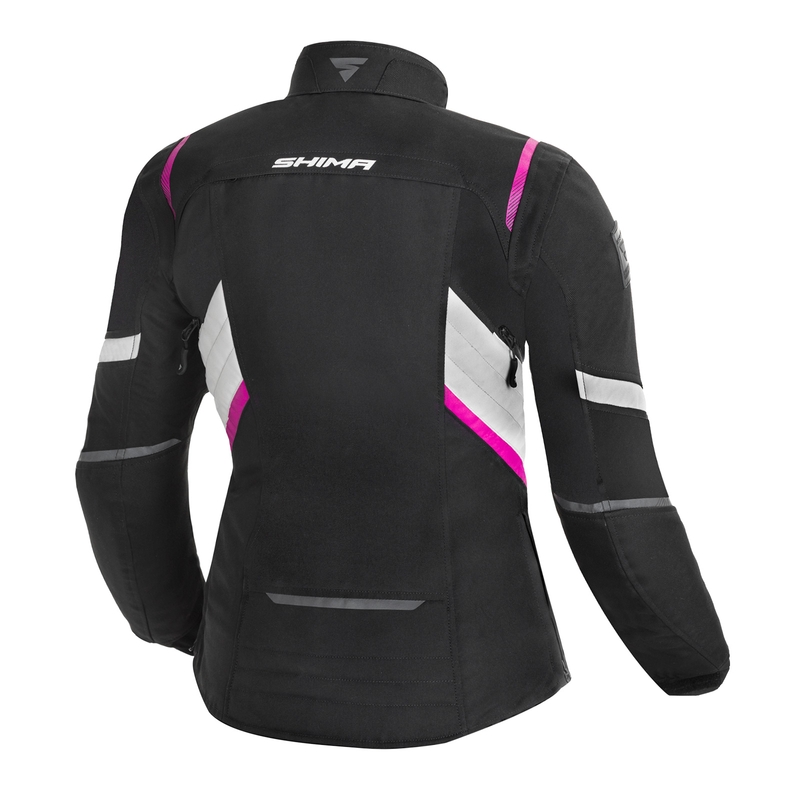 Jacheta de motocicletă Shima Rush Black-Grey-Pink pentru femei lichidare