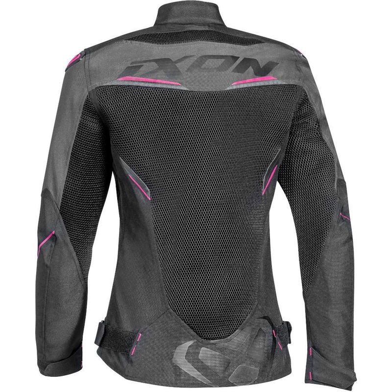Jacheta de motociclete pentru femei IXON Draco negru-gri-roz lichidare