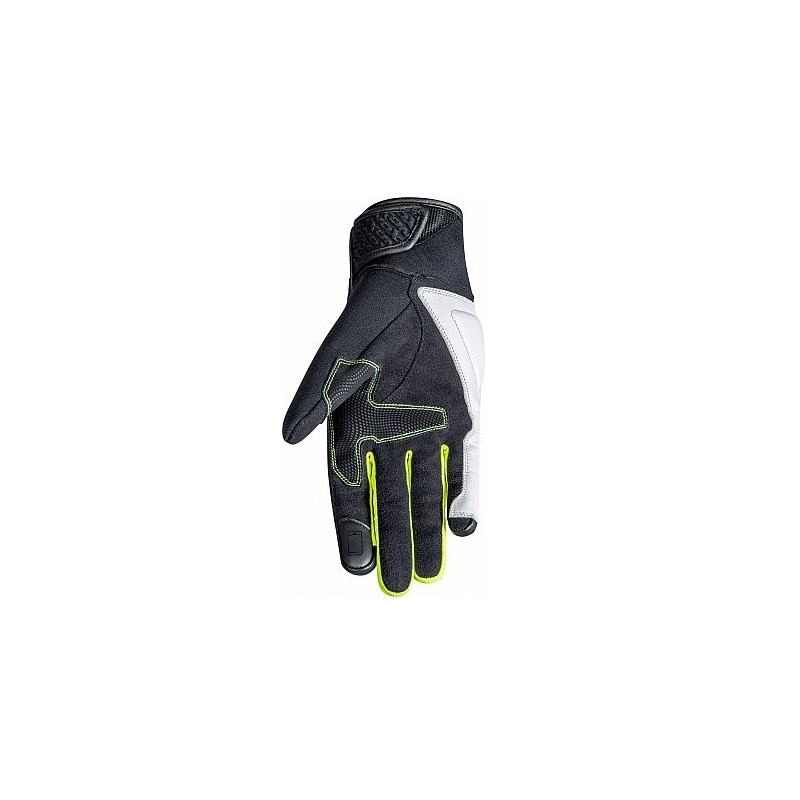 Mănuși de motociclete IXON RS Launch negru-alb-galben lichidare