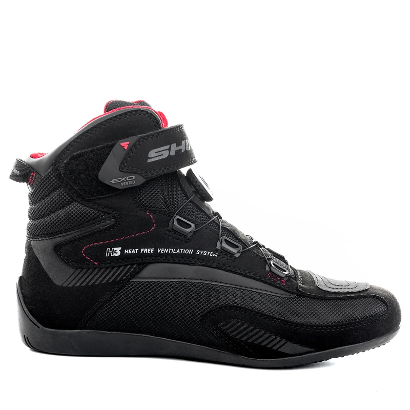 Shima Exo Vented negru-gri-roșu cizme de motocicletă Shima Exo Vented negru-gri-roșu