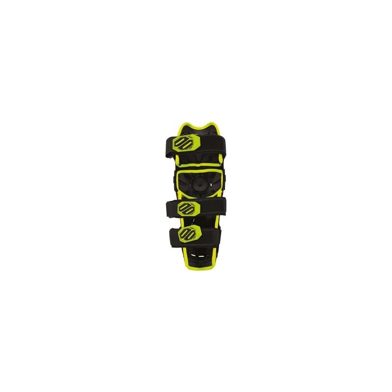 Genunchiere Shot negru-galben-fluo