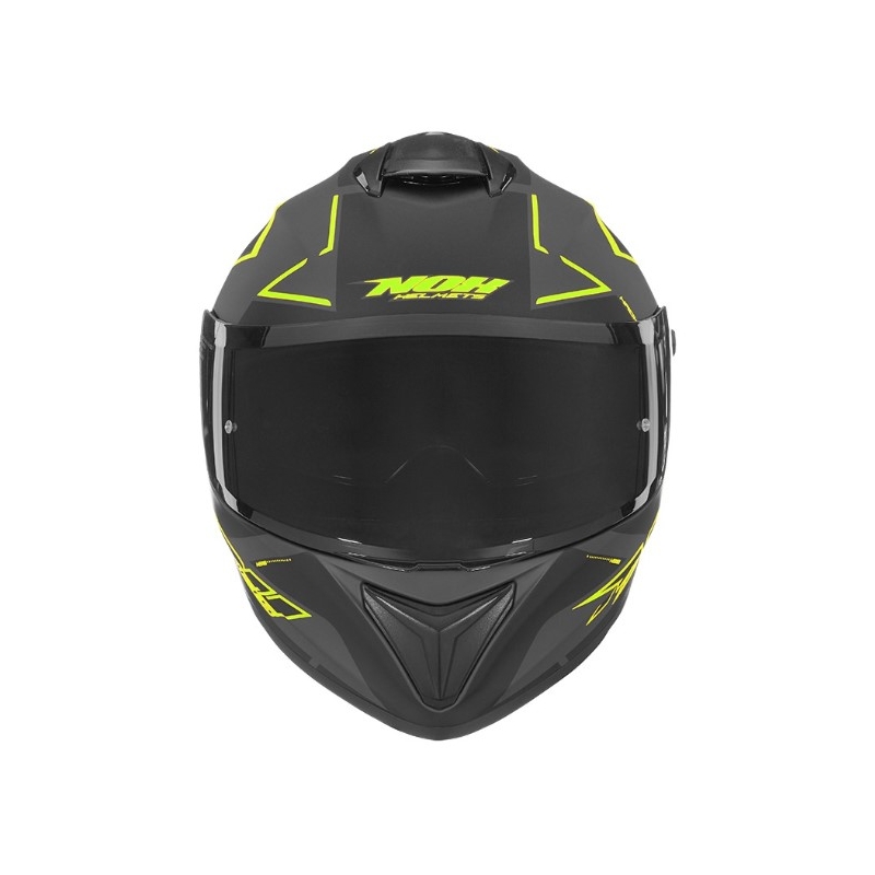 Cască integrală pentru motociclete NOX N918 Hack negru-galben-fluo lichidare