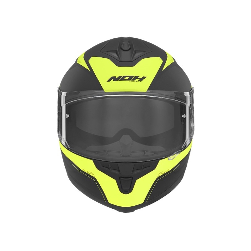 NOX N302 Shape negru și galben cască de motocicletă integrală lichidare