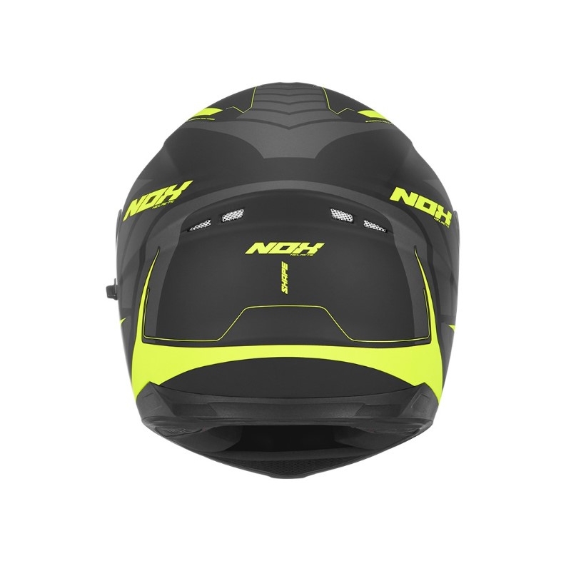 NOX N302 Shape negru și galben cască de motocicletă integrală lichidare