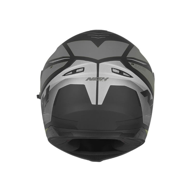Cască integrală pentru motociclete NOX N302 Strabus negru-argintiu