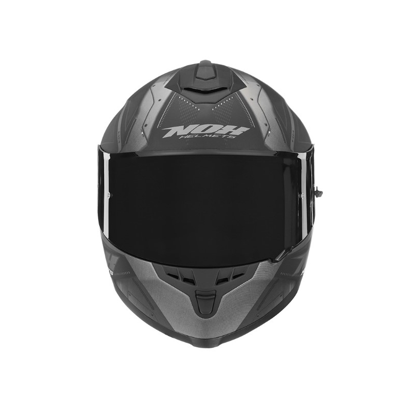 NOX N302S Guard cască de motociclist integrală negru-argintiu NOX N302S Guard lichidare