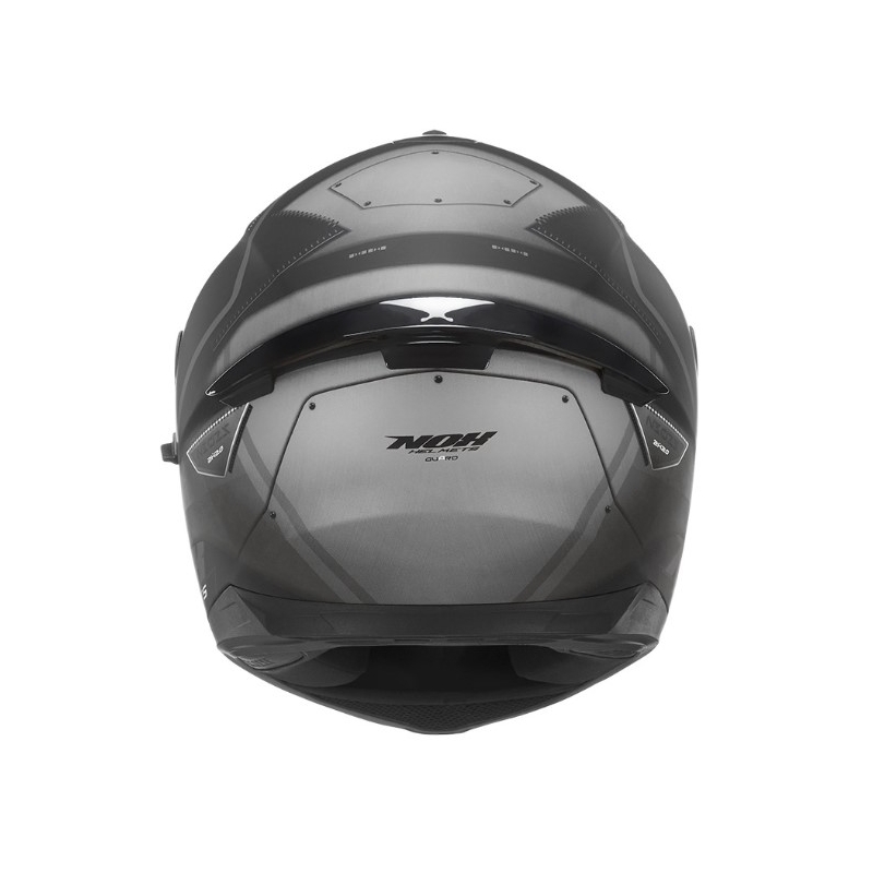 NOX N302S Guard cască de motociclist integrală negru-argintiu NOX N302S Guard lichidare