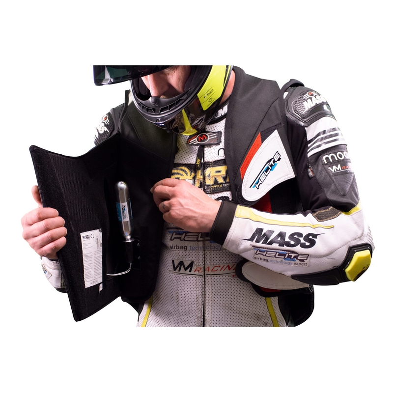 Vesta airbag electronic HELITE e-GP Air negru și alb lichidare