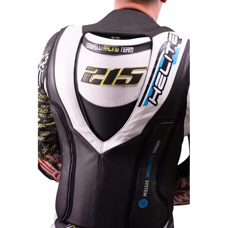 Vesta airbag electronic HELITE e-GP Air negru și alb lichidare