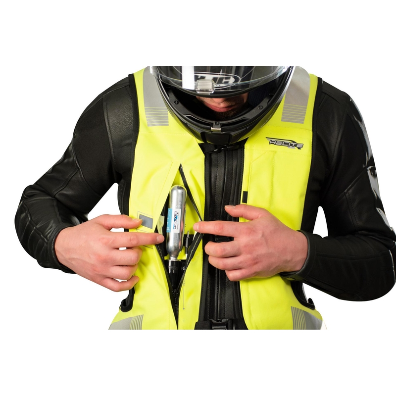 Vestă airbag electronică HELITE e-Turtle galben fluo