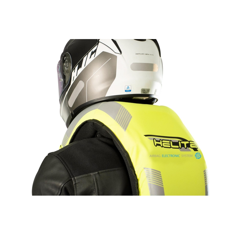 Vestă airbag electronică HELITE e-Turtle galben fluo