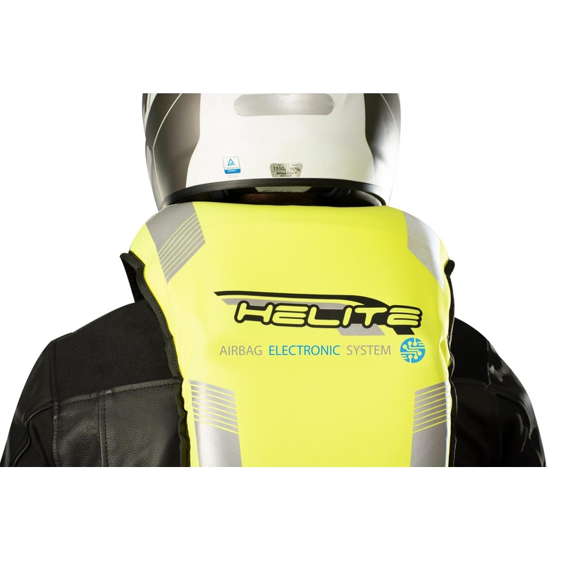 Vestă airbag electronică HELITE e-Turtle galben fluo
