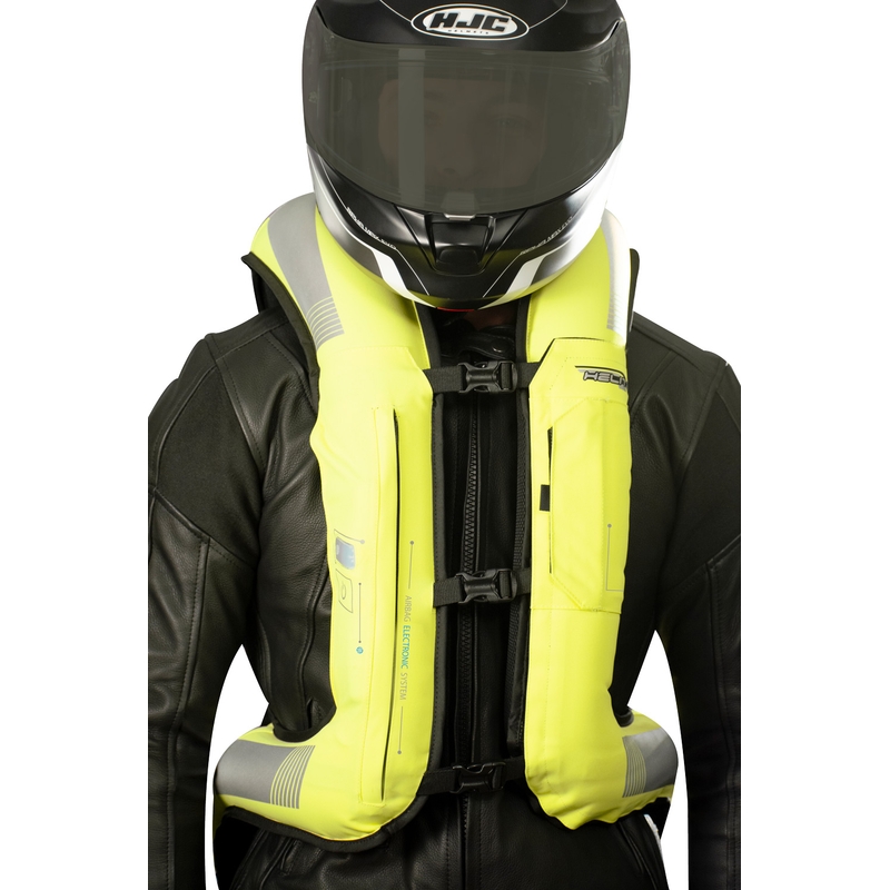 Vestă airbag electronică HELITE e-Turtle galben fluo