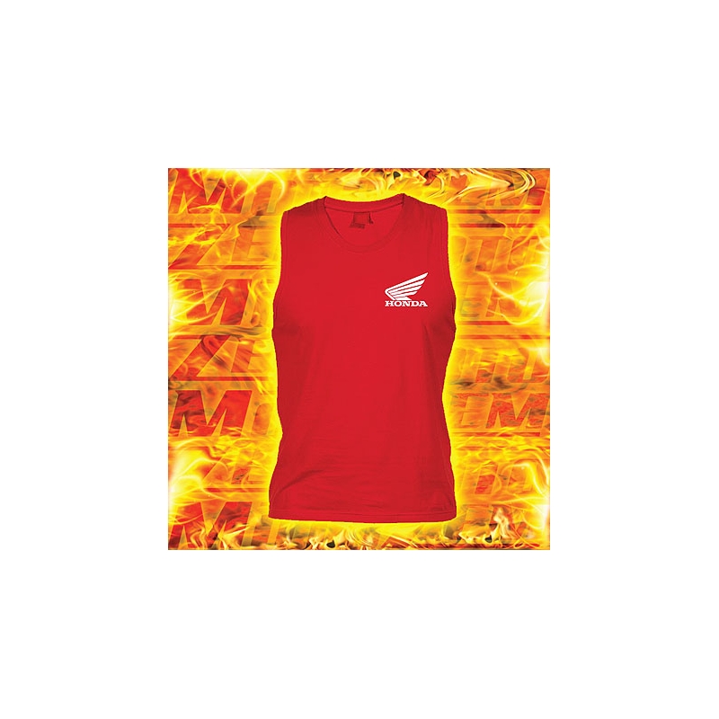 Tricou cu motiv Honda  roșu lichidare
