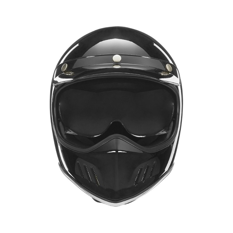 Cască de motocicletă NOX PREMIUM Seventy negru lucios