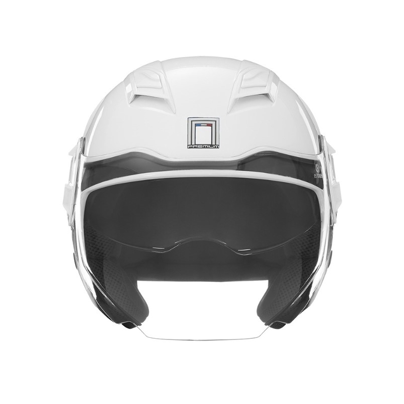 Cască deschisă NOX PREMIUM Booster alb