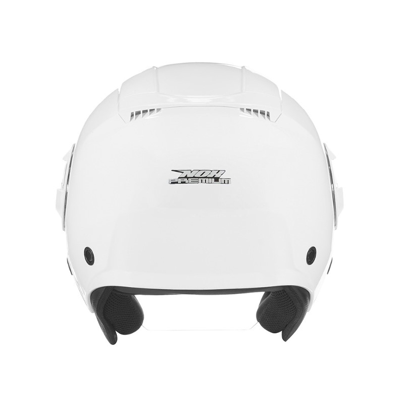 Cască deschisă NOX PREMIUM Booster alb