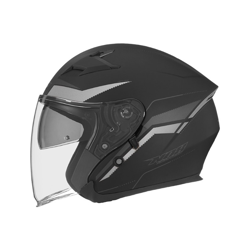 Cască de motocicletă deschisă NOX N127 Late negru-argintiu lichidare