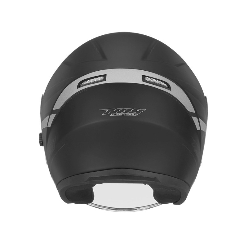 Cască de motocicletă deschisă NOX N127 Late negru-argintiu lichidare