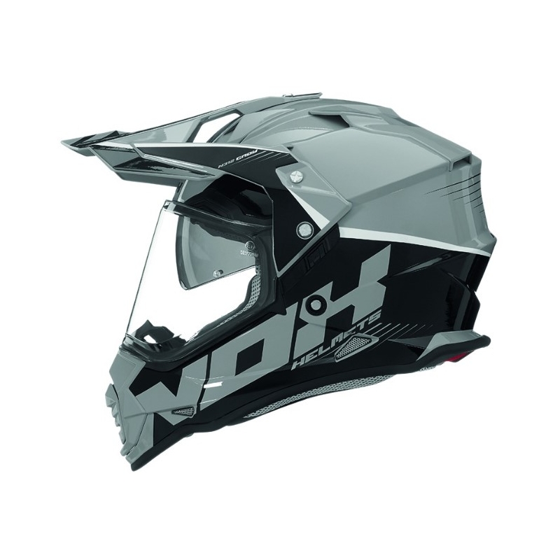 Cască de enduro NOX N312 Crow negru-gri lichidare