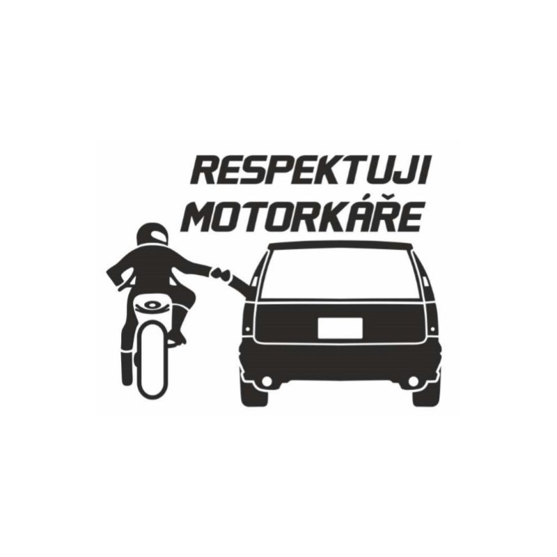 Eu respect autocolantul motocicliștilor