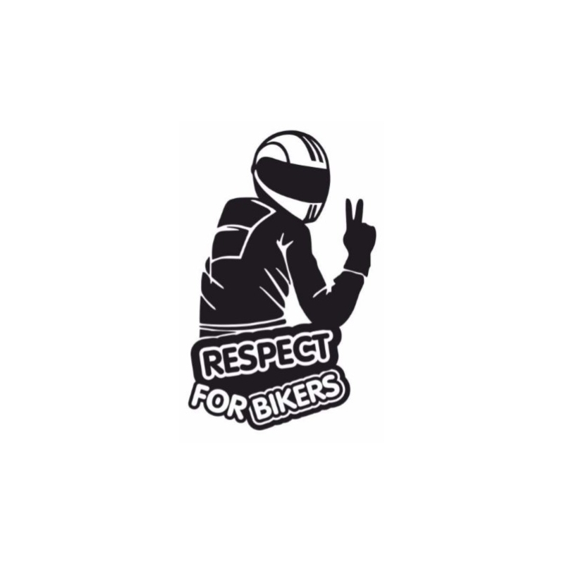 Respect pentru bicicliști autocolant