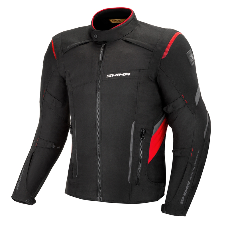 Geacă de motocicletă Shima Rush negru-roșu lichidare