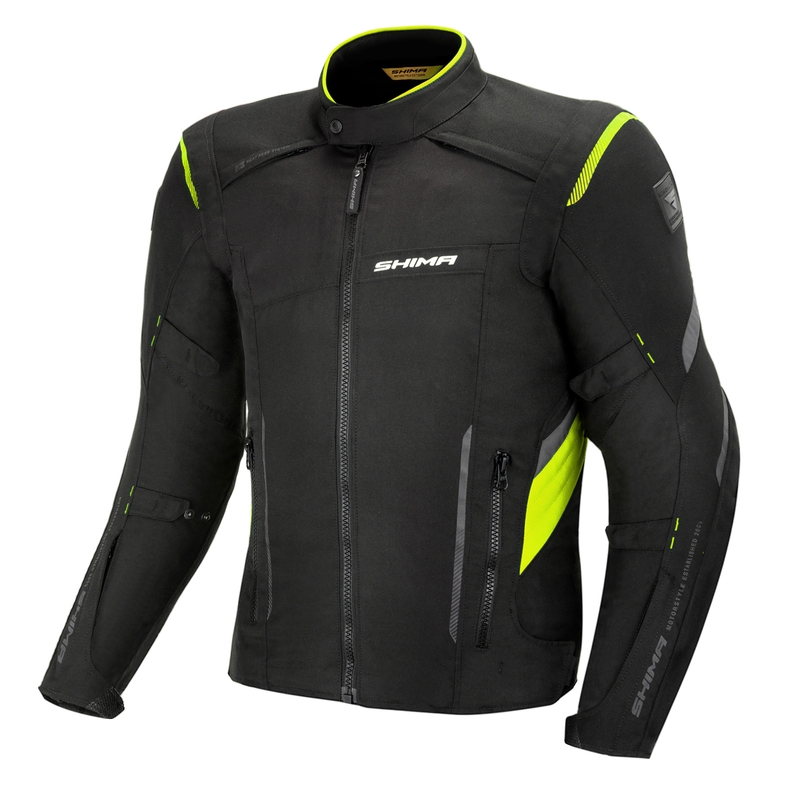 Jachetă de motociclete Shima Rush negru-galben-fluo lichidare