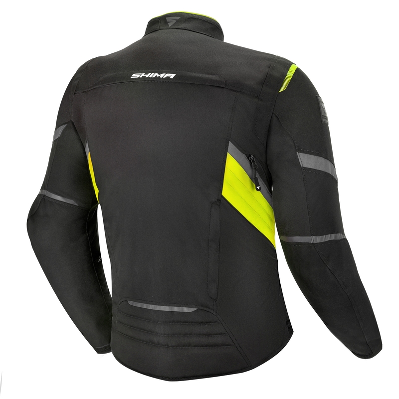 Jachetă de motociclete Shima Rush negru-galben-fluo lichidare