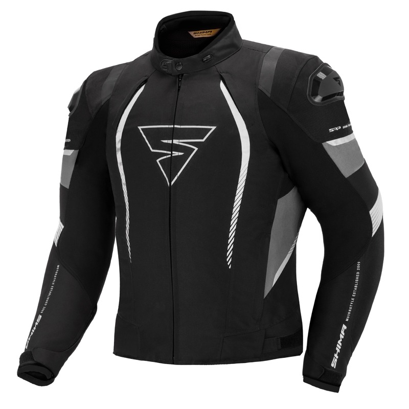 Jachetă pentru motociclete Shima Solid Pro negru-gri lichidare