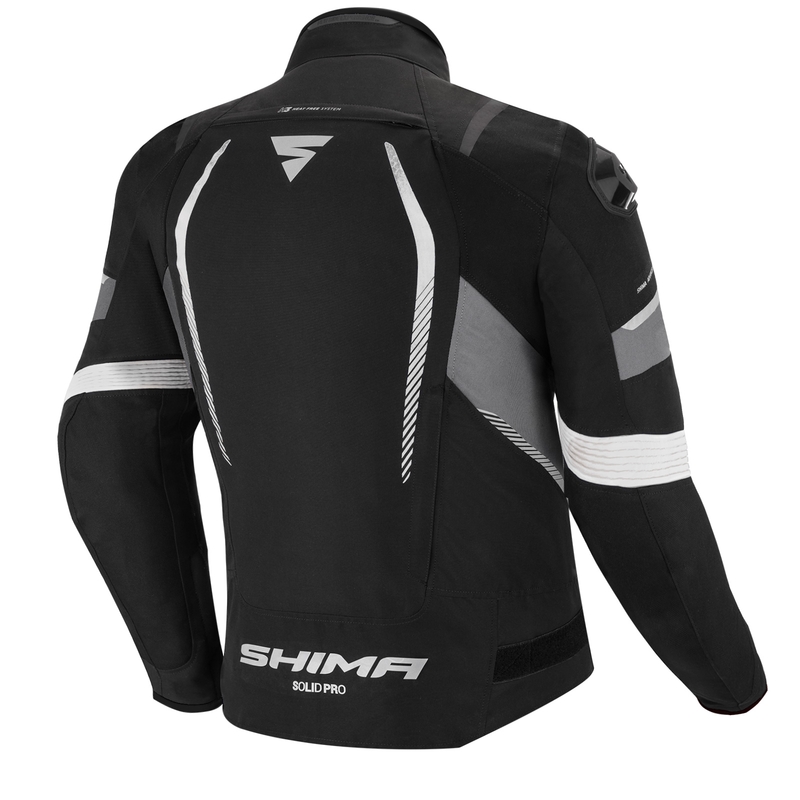 Jachetă pentru motociclete Shima Solid Pro negru-gri lichidare