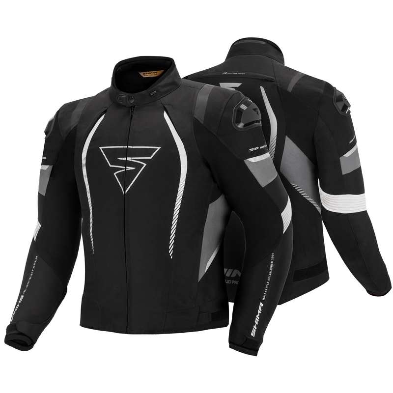 Jachetă pentru motociclete Shima Solid Pro negru-gri lichidare