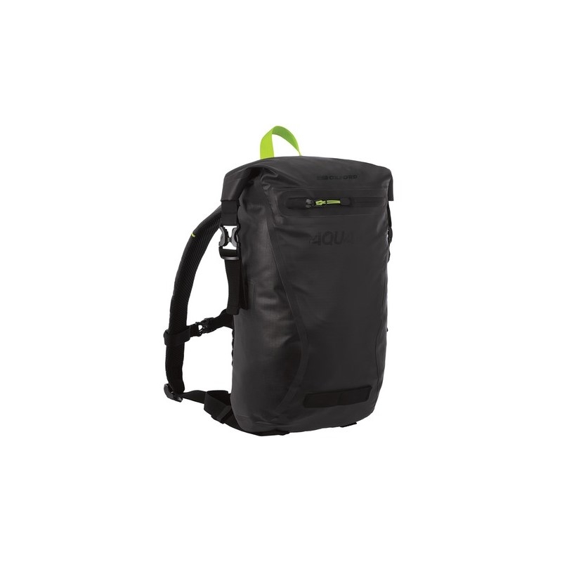 Rucsac impermeabil Oxford AQUA EVO negru-galben-fluo 12 l